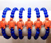 Sea Turtle Bracelet- Blue with orange Turtle