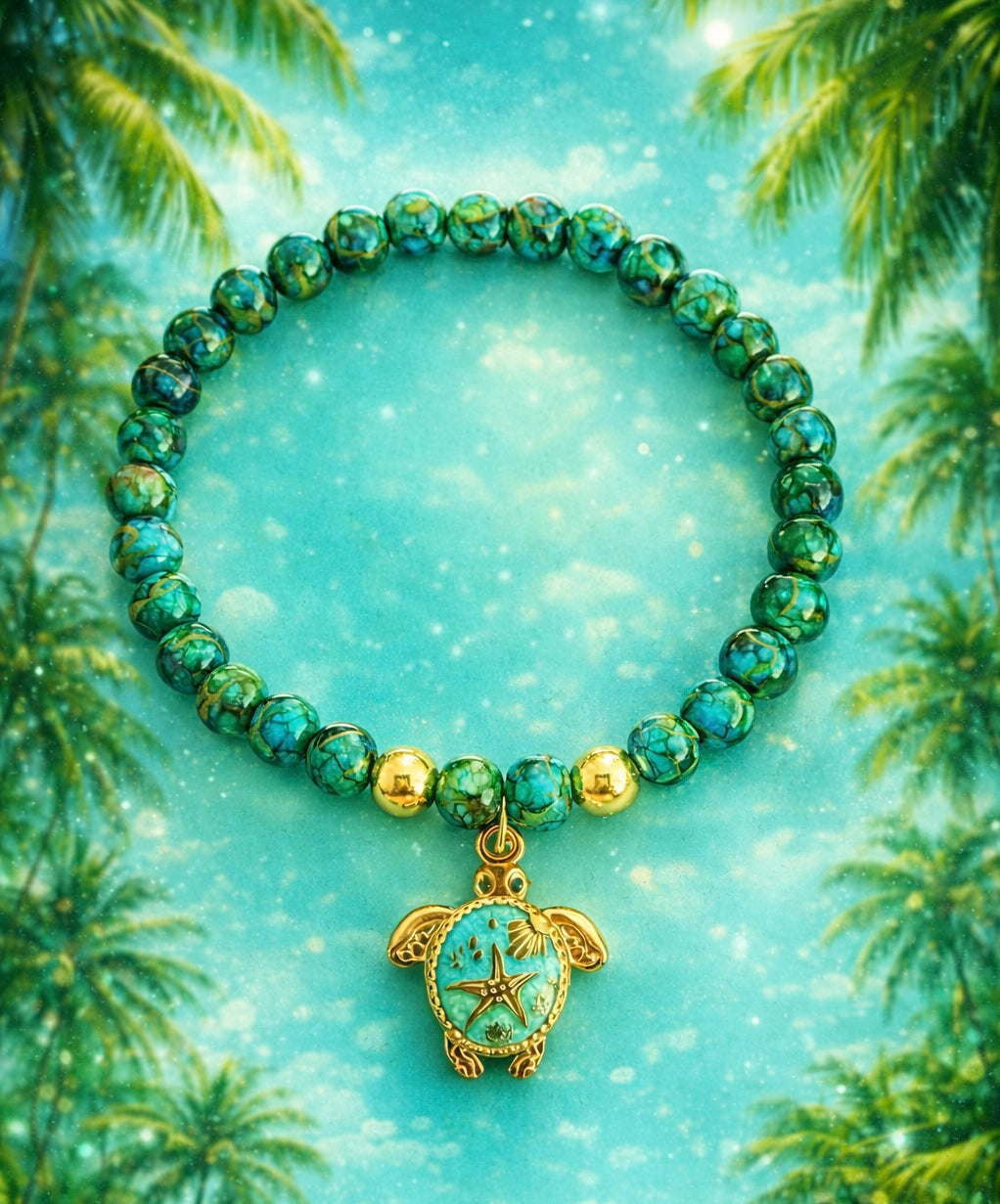Limited Edition Coastal Glow Turtle Bracelet