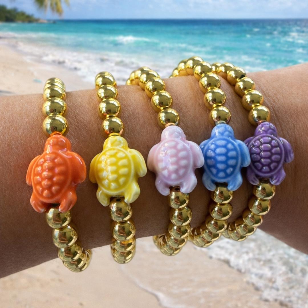 LIMITED EDITION GOLDEN HOUR SEA TURTLE BRACELETS