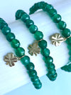 Limited Edition Lucky Green Turtle with Gold 4 Leaf Clover Charm