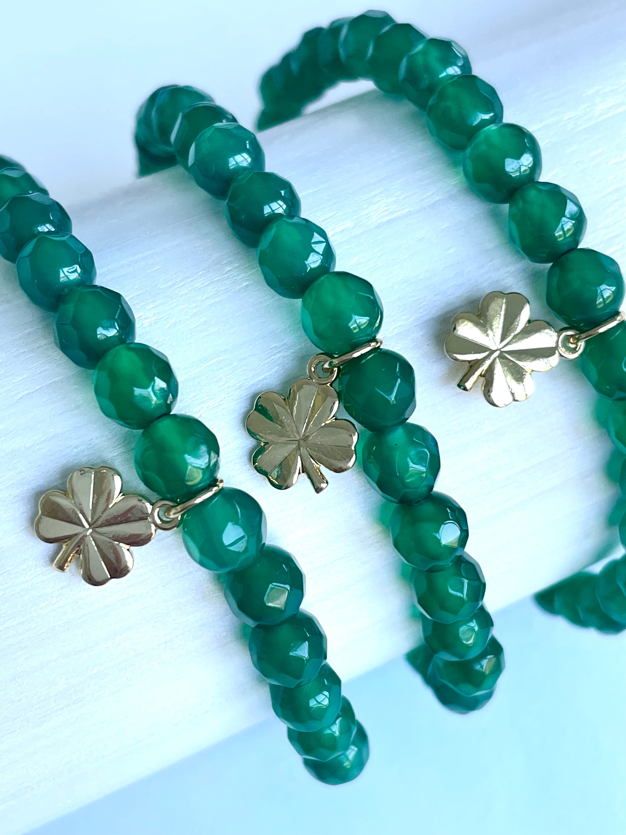 Limited Edition Lucky Green Turtle with Gold 4 Leaf Clover Charm
